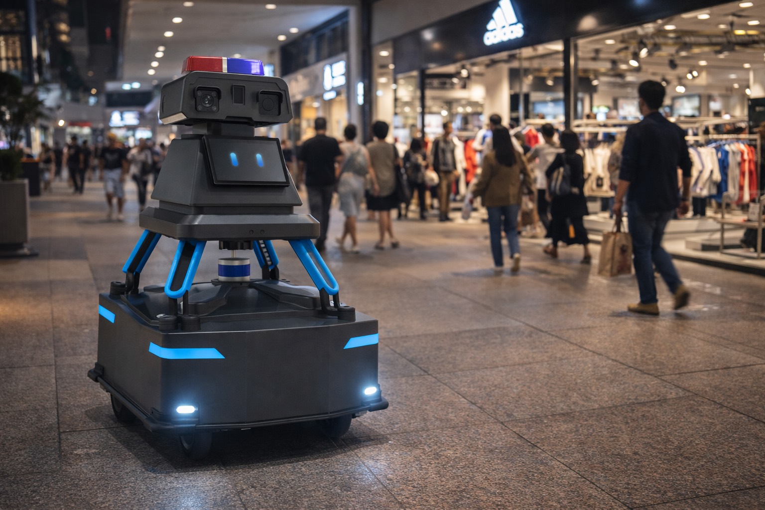 Autonomous patrol in a commercial facility