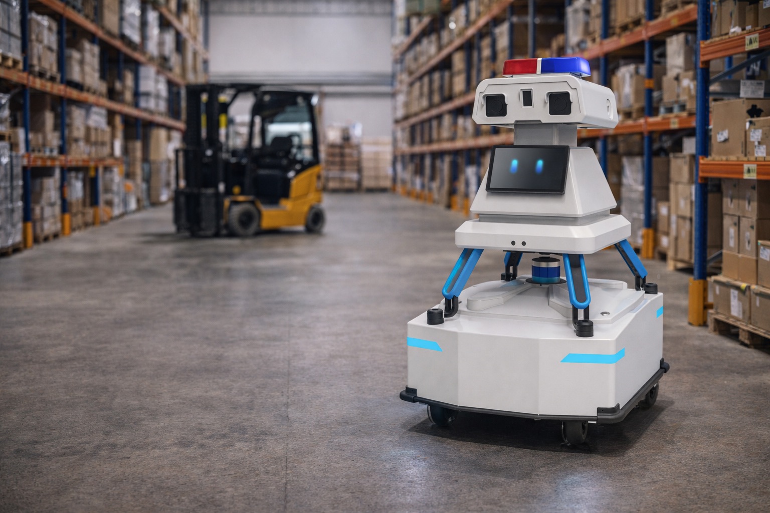 Warehouse security patrol